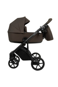 ROAN Коляска 2 в1 Bass Next  короб + прогулка Turkish Coffe/Black/руч.Cappuccino(2 места)