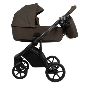 ROAN Коляска 2 в1 Bass Next  короб + прогулка Turkish Coffe/Black/руч.Cappuccino(2 места)