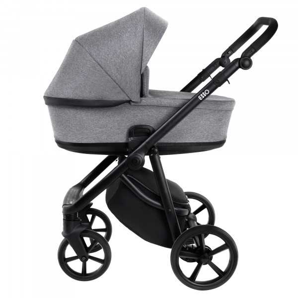 ROAN Коляска 2 в1 Esso короб + прогулка Grey/Black/руч.(2 места) ROAN Коляска 2 в1 Esso короб + прогулка Grey/Black/руч.(2 места)
