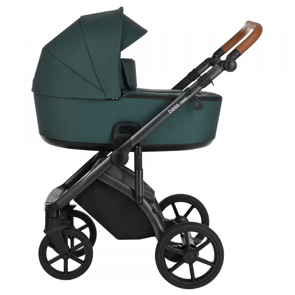 ROAN Коляска 2 в1 Bass Next короб + прогулка Pacific Green/Black/ руч.Коричневый купить mirdetstva-gran.ru