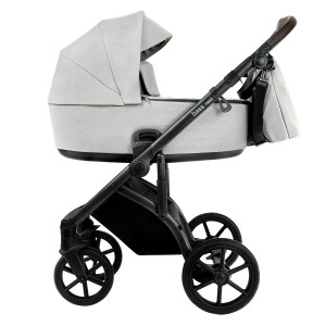 ROAN Коляска 2 в1 Bass Next  короб + прогулка Marzipan/Black/руч.Cappuccino(2 места)