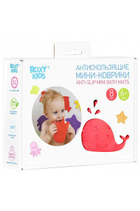 ROXY-KIDS Антискользящие мини-коврики для ванны. Цвета в ассортименте 8 шт