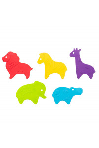 ROXY-KIDS Антискользящие мини-коврики для ванны. SAFARI Цвета в ассортименте 10 шт