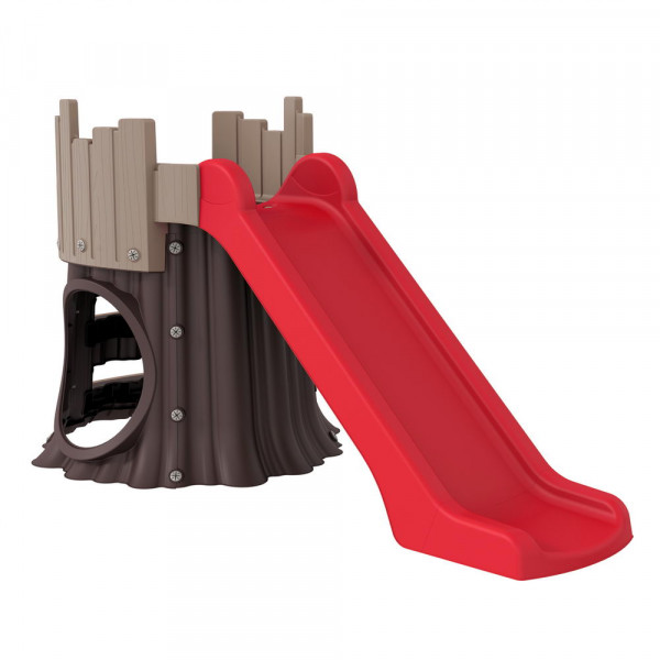 STARPLAY Игровой Дом Tree House с горкой Коричневый/Красный (204x99x109h)