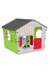 STARPLAY Игровой Дом Galilee Village House Classic/Серый/Зеленый (140x108x115.5h)