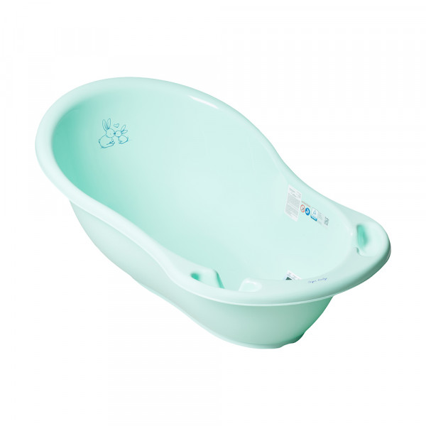 ТЕГА Ванночка 86cм со сливом Little Bunnies (Кролики) Мятный купить mirdetstva-gran.ru