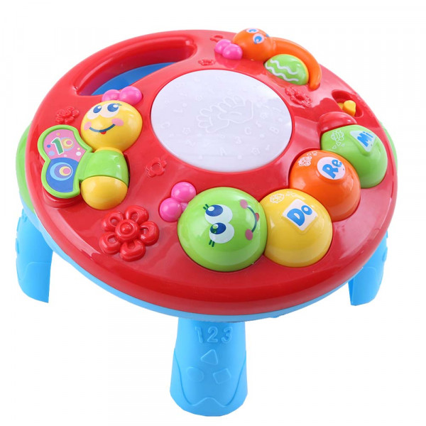 TOT KIDS Развивающий столик 2в1 Гусеница (свет,звук) 23x23x18 см купить mirdetstva-gran.ru