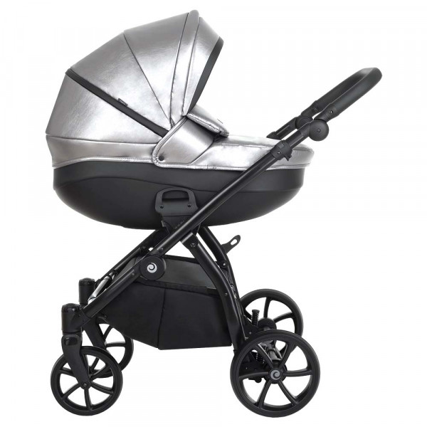 TUTIS Коляска 2 в1 NANNI короб + прогулка Кожа Black Marbel TUTIS Коляска 2 в1 NANNI короб + прогулка Кожа Black Marbel