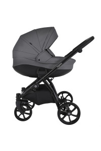 TUTIS Коляска 2 в1 NANNI короб + прогулка Кожа Grey