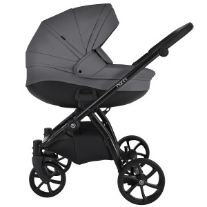 TUTIS Коляска 2 в1 NANNI короб + прогулка Кожа Grey