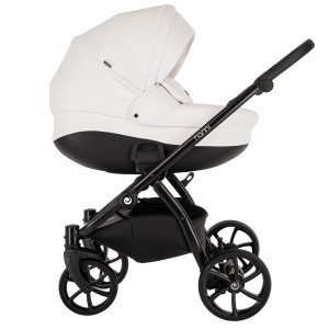 TUTIS Коляска 2 в1 NANNI короб + прогулка Кожа White