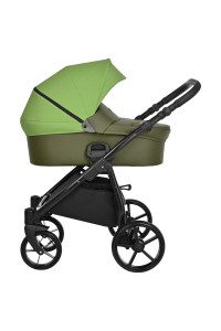 TUTIS Коляска 2 в1 NOVO короб + прогулка Кожа Meadow