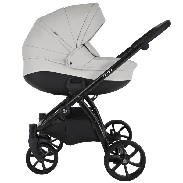 TUTIS Коляска 2 в1 NANNI короб + прогулка Кожа Light Silver TUTIS Коляска 2 в1 NANNI короб + прогулка Кожа Light Silver