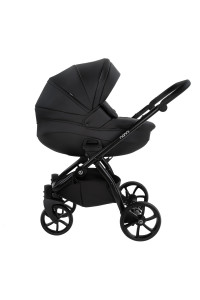 TUTIS Коляска 2 в1 NANNI короб + прогулка Кожа Black