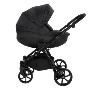 TUTIS Коляска 2 в1 NANNI короб + прогулка Кожа Black