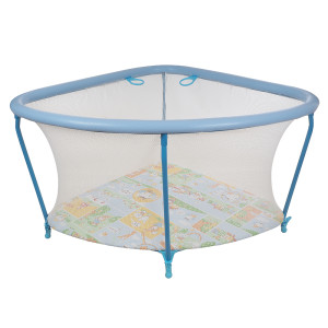 ГЛОБЭКС Манеж детский Угол Голубой 1100x1100x770
