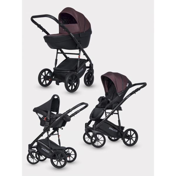 Коляска 3 в 1 Riko Basic Pacco 01 plum Коляска 3 в 1 Riko Basic Pacco 01 plum купить mirdetstva-gran.ru
