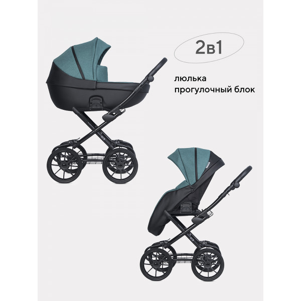 Коляска 2 в 1 Riko Basic Pacco Classic 03 Lagoon Коляска 2 в 1 Riko Basic Pacco Classic 03 Lagoon