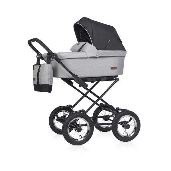Коляска 2 в 1 Riko Basic Bella Lux Classic 02 серый Коляска 2 в 1 Riko Basic Bella Lux Classic 02 серый