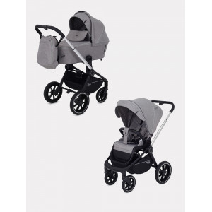 Коляска 2 в 1 Mowbaby Zoom PU silver beige