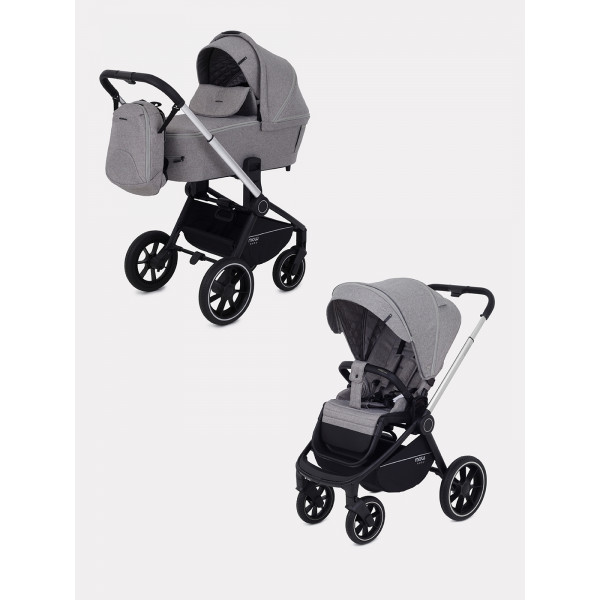 Коляска 2 в 1 Mowbaby Zoom PU silver beige Коляска 2 в 1 Mowbaby Zoom PU silver beige